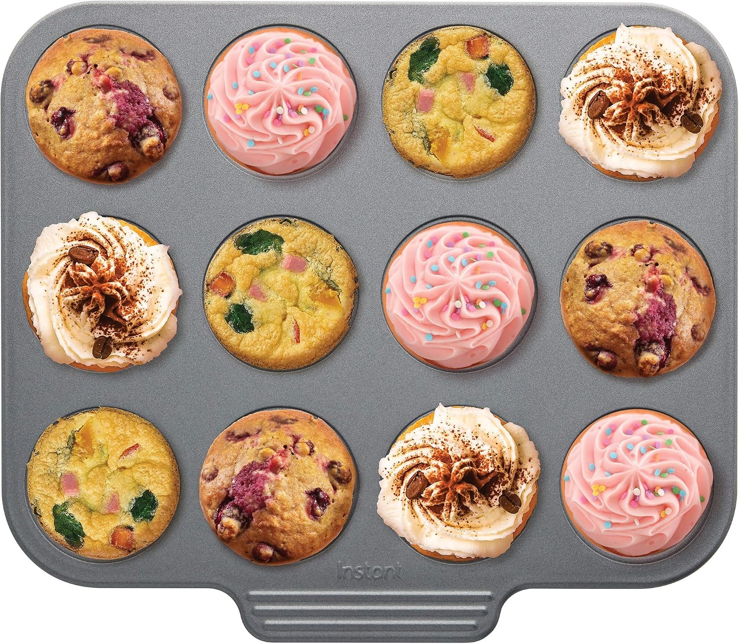 image:imageInstant Vortex Official Nonstick Mini Muffin Pan Gray